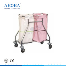 AG-SS019 2 Boxen Krankenhaus Ausrüstung Edelstahl Dressing Carts Hersteller